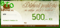 Dárkový poukaz      500