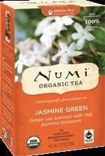 Zelený čaj s jasmínem Numi, 18 sáčků