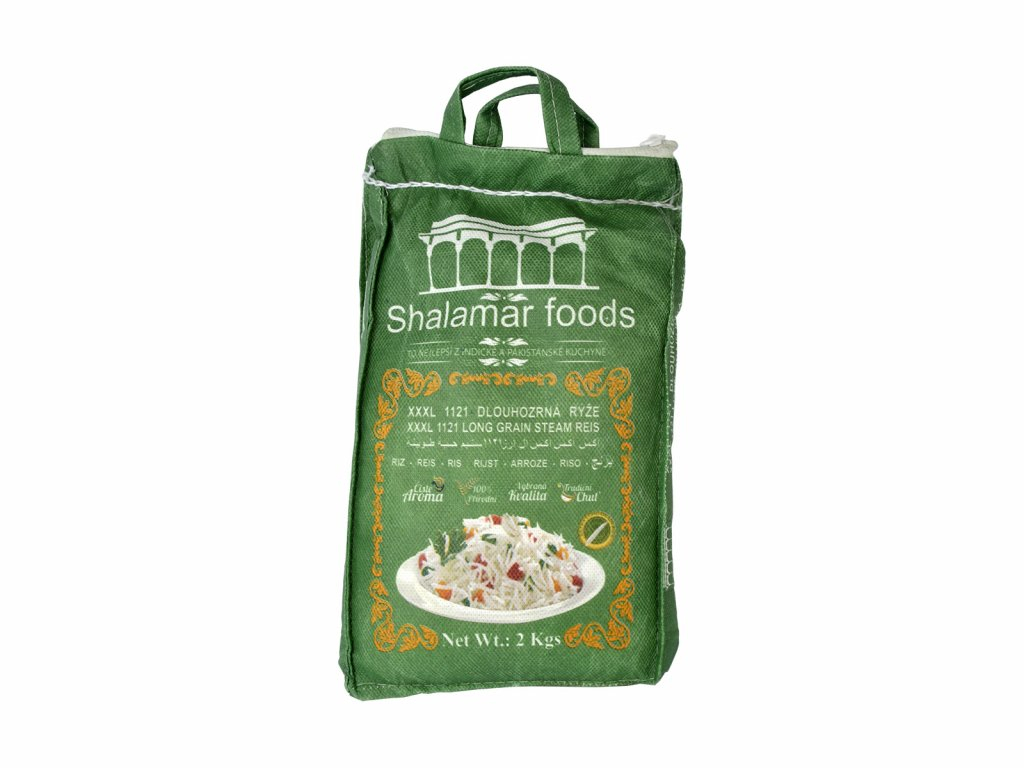 Shalamar Foods Rýže Basmati XXXL, 2 kg  MOMENTÁLNĚ NEDOSTUPNÉ!